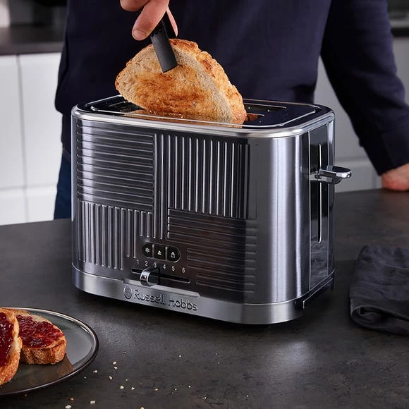 Russell Hobbs Geo Steel 2 Slice Toaster 8 Russell Hobbs Geo Steel 2 Slice Toaster - Image 6