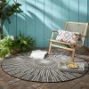 Dunelm Sticks Indoor Outdoor Circle Rug -Modern Rugs Home 30715069