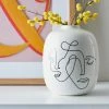 Dunelm Ceramic Face Vase 1 Dunelm Ceramic Face Vase -Modern Rugs Home 30716639
