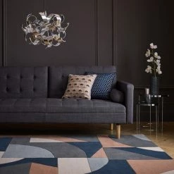 Dunelm Exclusive Ren Geometric Wool Rug
