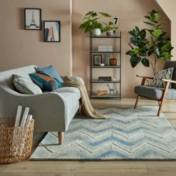 Dunelm Exclusive Riven Wool Rug