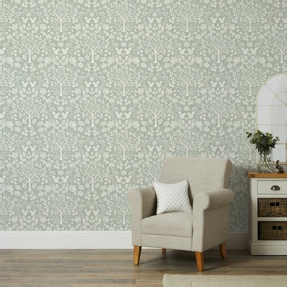 Dunelm Woodland Sage Wallpaper 3 Dunelm Woodland Sage Wallpaper