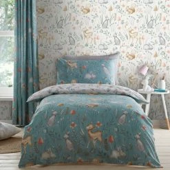 Dunelm Woodland Animals Neutral Wallpaper