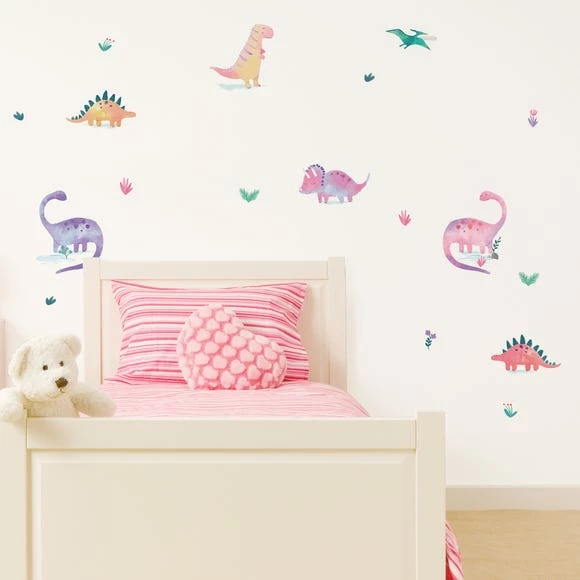 Dunelm Dinosaur Pink Medium Wall Stickers 3 Dunelm Dinosaur Pink Medium Wall Stickers