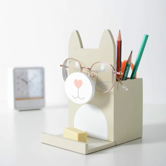 Dunelm Wooden Glasses Holder Cat 3 Dunelm Wooden Glasses Holder Cat