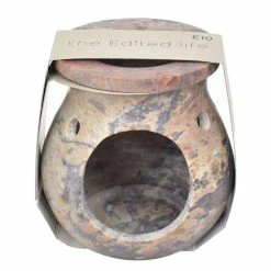 The Edited Life Agra Stone Grey Oil Burner -Modern Rugs Home 30731566 alt02