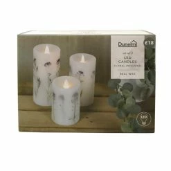 Dunelm Pack Of 3 Lavender Inclusion LED Candles 8 Dunelm Pack Of 3 Lavender Inclusion LED Candles -Modern Rugs Home 30734431 alt02