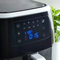 Dunelm Digital 6L Black Air Fryer -Modern Rugs Home 30734990 alt01