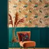 Dunelm Mariba Ochre Wallpaper -Modern Rugs Home 30737201