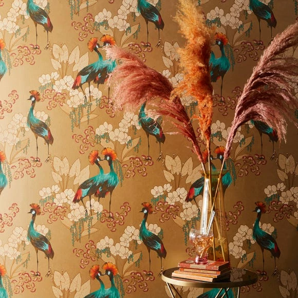 Dunelm Mariba Ochre Wallpaper 4 Dunelm Mariba Ochre Wallpaper - Image 2