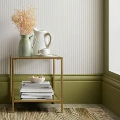 Dunelm Ticking Natural Striped Wallpaper 7 Dunelm Ticking Natural Striped Wallpaper -Modern Rugs Home 30737209 alt01