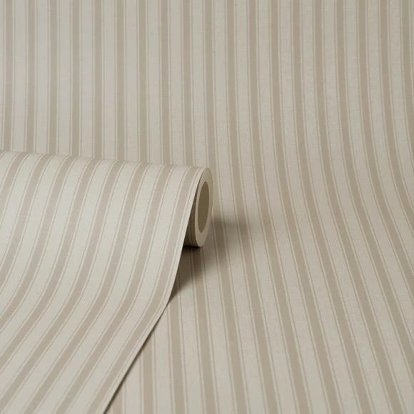 Dunelm Ticking Natural Striped Wallpaper 6 Dunelm Ticking Natural Striped Wallpaper - Image 4