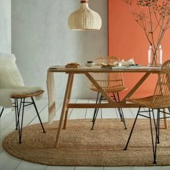 Dunelm Exclusive Braided Jute Oval Rug