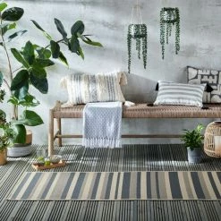 Dunelm Stripe Indoor Outdoor Runner