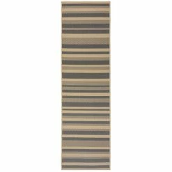 Dunelm Stripe Indoor Outdoor Runner 8 Dunelm Stripe Indoor Outdoor Runner -Modern Rugs Home 30742011 alt01