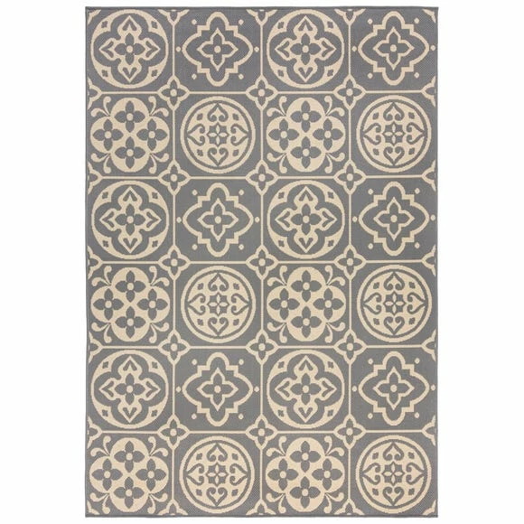 Dunelm Tile Indoor Outdoor Rug 4 Dunelm Tile Indoor Outdoor Rug - Image 2