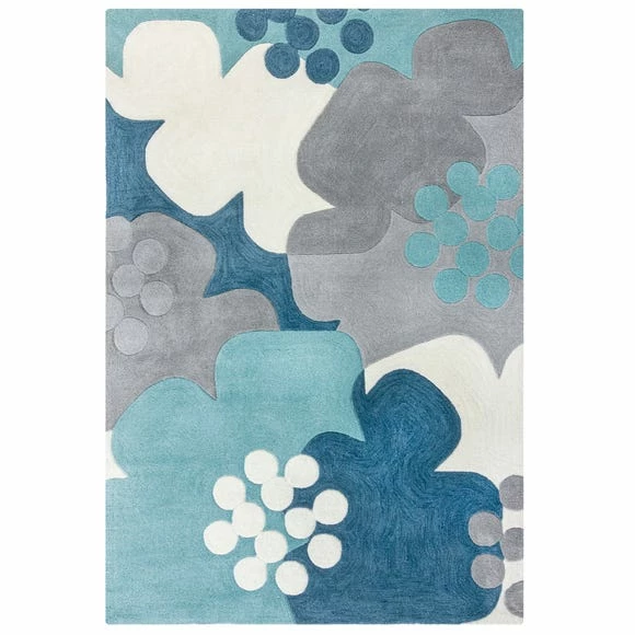 Dunelm Retro Floral Rug 4 Dunelm Retro Floral Rug - Image 2