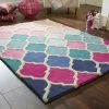 Dunelm Rosella Geometric Rug -Modern Rugs Home 30745092