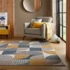 Dunelm Retro Geo Rug 2 Dunelm Retro Geo Rug -Modern Rugs Home 30745099