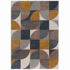 Dunelm Retro Geo Rug 8 Dunelm Retro Geo Rug -Modern Rugs Home 30745099 alt01