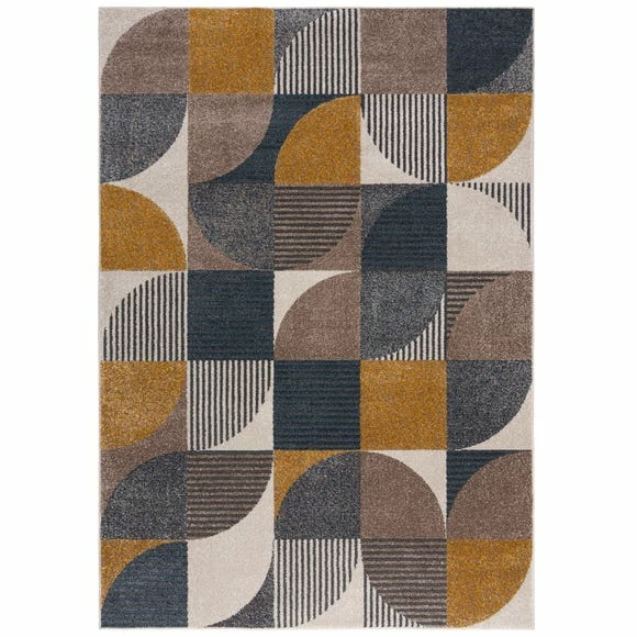 Dunelm Retro Geo Rug 4 Dunelm Retro Geo Rug - Image 2