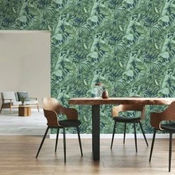 Fine Décor Wallpaper Tropical Navy Maui Wallpaper 11 Fine Décor Wallpaper Tropical Navy Maui Wallpaper -Modern Rugs Home 30747096 alt03