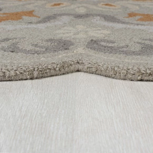 Dunelm Larch Wool Scallop Circle Rug 6 Dunelm Larch Wool Scallop Circle Rug - Image 4