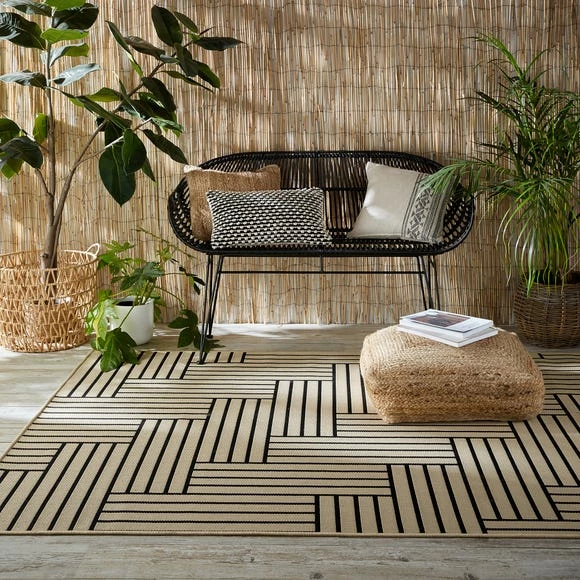 Dunelm Linear Indoor Outdoor Rug 4 Dunelm Linear Indoor Outdoor Rug - Image 2