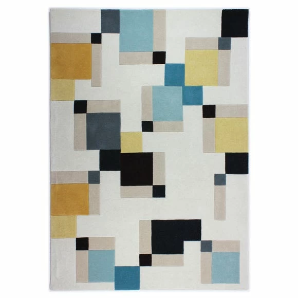 Flair Illusion Abstract Blocks Rug 4 Flair Illusion Abstract Blocks Rug - Image 2