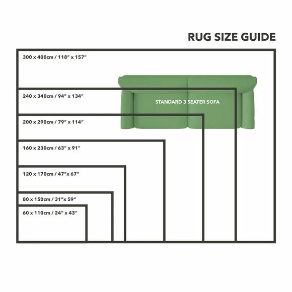 Dunelm River Geometric Rug 8 Dunelm River Geometric Rug - Image 6