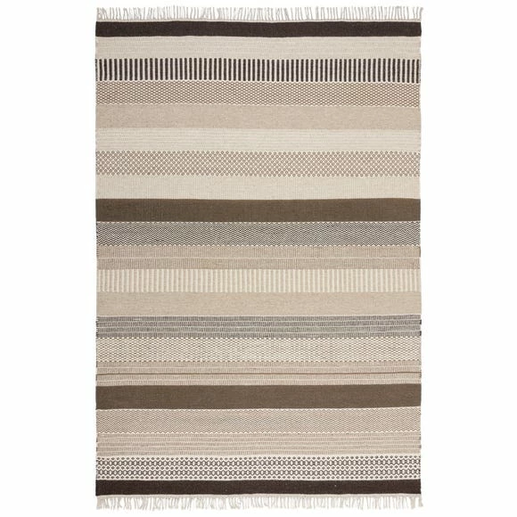 Dunelm Serena Stripe Rug 4 Dunelm Serena Stripe Rug - Image 2