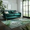 Dunelm Jungle Palm Chenille Rug -Modern Rugs Home 30757203