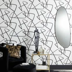Dunelm Mono Curves Wallpaper