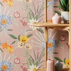 Dunelm Tropical Floral Blush Wallpaper 10 Dunelm Tropical Floral Blush Wallpaper -Modern Rugs Home 30757412 alt03