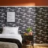 Natural History Museum Fossil Forager Black Wallpaper -Modern Rugs Home 30757433