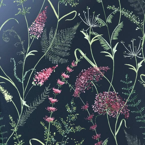 Dorma Winter Garden Navy Wallpaper 4 Dorma Winter Garden Navy Wallpaper - Image 2