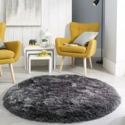 Dunelm Jewel Shaggy Circle Rug