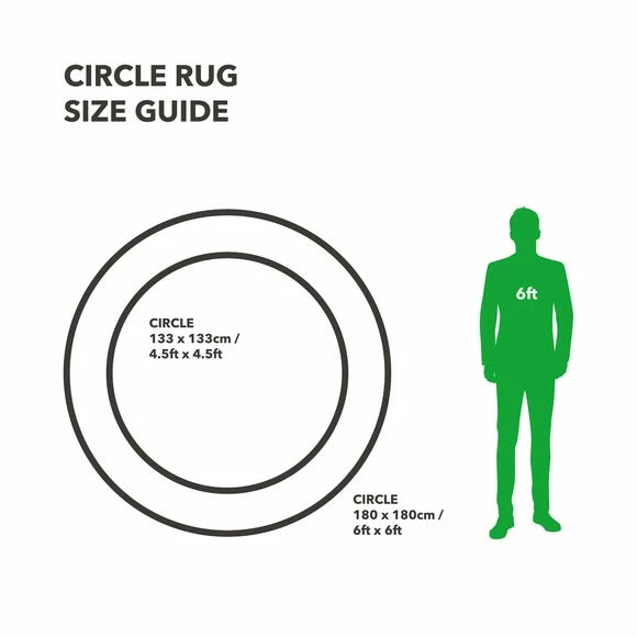 Dunelm Jewel Shaggy Circle Rug 4 Dunelm Jewel Shaggy Circle Rug - Image 2