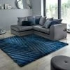 Dunelm Carved Ombre Square Rug -Modern Rugs Home 30759595