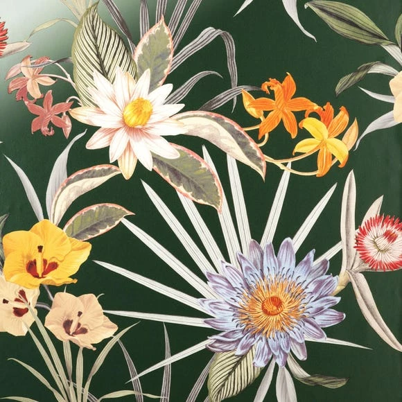 Dunelm Tropical Floral Emerald Wallpaper 4 Dunelm Tropical Floral Emerald Wallpaper - Image 2