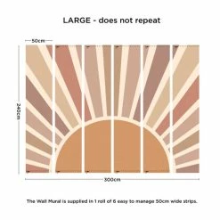 Dunelm Sunburst Mural -Modern Rugs Home 30759965 alt02