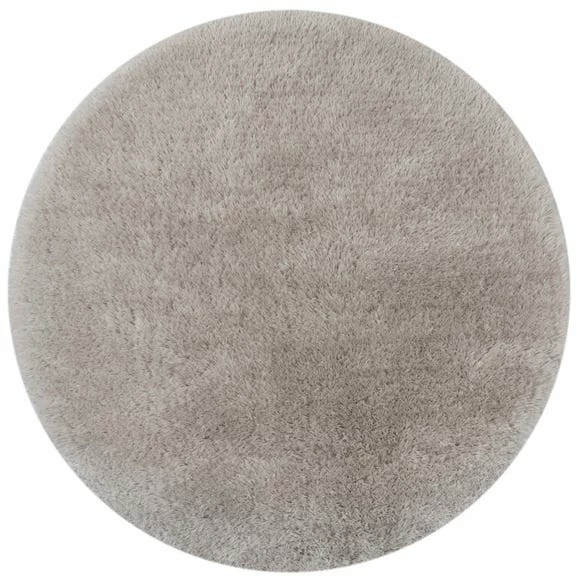 Dunelm Polar Shaggy Circle Rug 4 Dunelm Polar Shaggy Circle Rug - Image 2