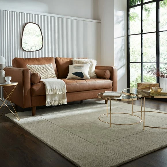 Dunelm Boston Wool Border Square Rug 3 Dunelm Boston Wool Border Square Rug