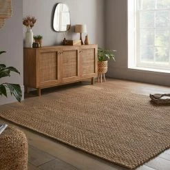 Dunelm Chunky Jute Square Rug