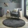 Dunelm Slumber Shaggy Circle Rug -Modern Rugs Home 30760098