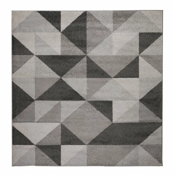 Dunelm Geo Squares Square Rug 4 Dunelm Geo Squares Square Rug - Image 2