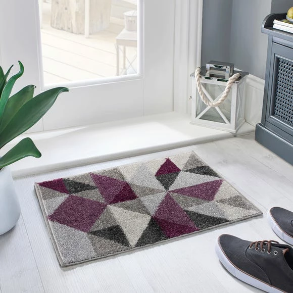 Dunelm Geo Squares Doormat 3 Dunelm Geo Squares Doormat