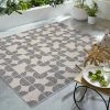 Dunelm Geo Circles Indoor Outdoor Square Rug -Modern Rugs Home 30762431