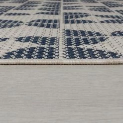 Dunelm Geo Circles Indoor Outdoor Square Rug -Modern Rugs Home 30762431 alt03