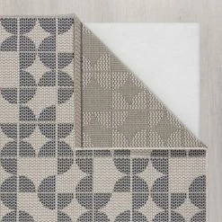 Dunelm Geo Circles Indoor Outdoor Square Rug -Modern Rugs Home 30762431 alt04